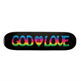 God is een liefdesskateboard persoonlijk skateboard