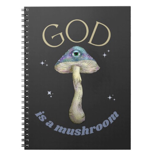 God is een paddenstoel  stijl notitieboek (Voorkant)