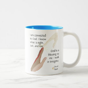 God is een zegen. Ik loop in Integriteit Mokken