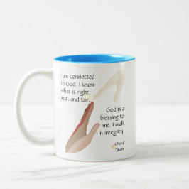 God is een zegen. Ik loop in Integriteit Mokken