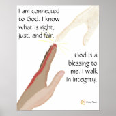 God is een zegen. Ik loop in Integrity Posters (Voorkant)