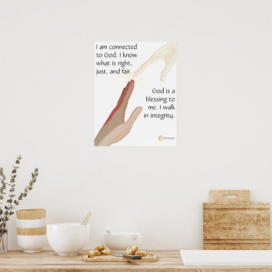 God is een zegen. Ik loop in Integrity Posters (Keuken)