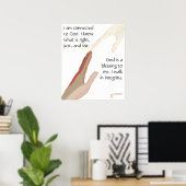 God is een zegen. Ik Loop met Integriteit Posters (Thuiskantoor)