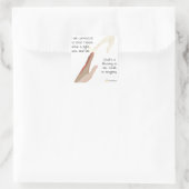 God is een zegen voor mij. Wandelen in Integriteit Vierkante Sticker (Tas)