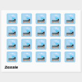 God is erg creatief vierkante sticker (Vel)