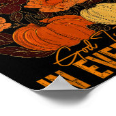 God Is Faithful In Every Season Christian Fall Boh Poster (Hoek)