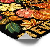 God Is Faithful In Every Season Floral Fall Christ Poster (Hoek)