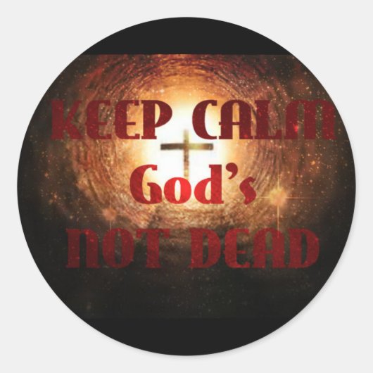 God is geen dode Sticker (Voorkant)