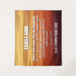 GOD IS GEEN MAN Trust God Church Wandkleed