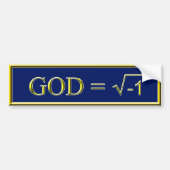 God is geen Oplossing Bumpersticker (Voorkant)