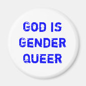 God is Gender Queer Magneet (Voorkant)