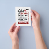 God is Getrouw – 1 Korintiërs 10:13 Bijbelvers Flyer (Hand)