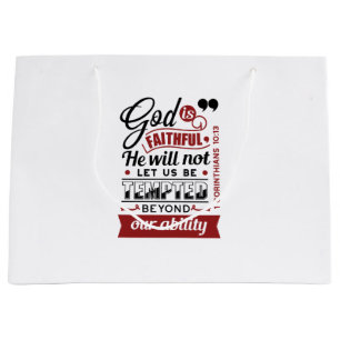 God is Getrouw – 1 Korintiërs 10:13 Bijbelvers Groot Cadeauzakje