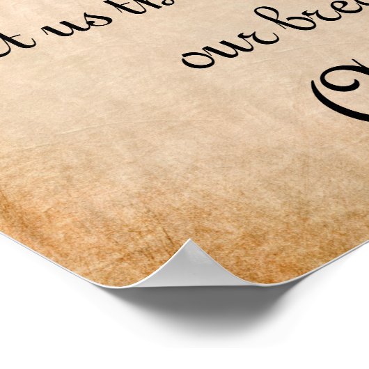 God is geweldig Mealtime Prayer Poster (Hoek)