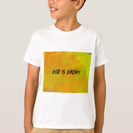 God is geweldig t-shirt (Voorkant)