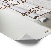 God is geweldig tafelgebed poster (Hoek)