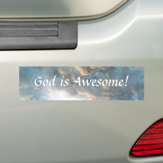 God is Geweldige! Bumpersticker (Op auto)