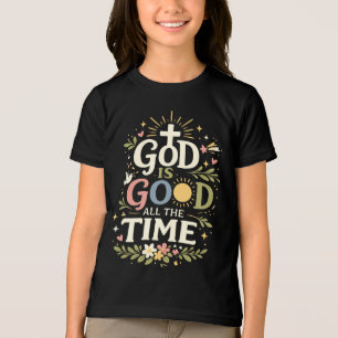 God is goed, altijd Christelijk geloof citaat Tri-Blend Shirt