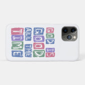 God is goed, altijd Retro geloof Case-Mate iPhone Case (Achterkant (horizontaal))