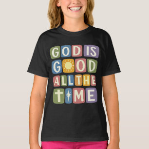 God is goed, altijd Retro geloof T-shirt