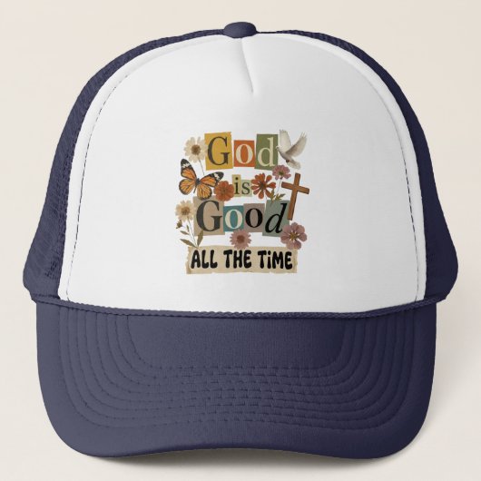 God Is Goed Altijd Trucker Pet (Voorkant)
