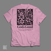 God Is Goed Bloemenschrift Inspirerend Tri-Blend Shirt