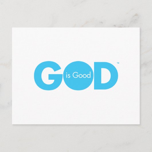 God is goed briefkaart (Voorkant)