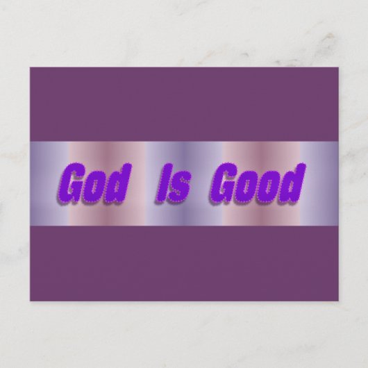 God is goed briefkaart (Voorkant)
