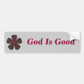 God is goed bumpersticker (Voorkant)