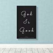 God is goed canvas afdruk (Insitu (Houten vloer))