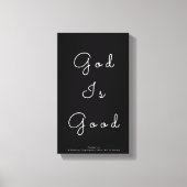 God is goed canvas afdruk (Voorkant)