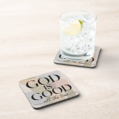 GOD IS GOED | Christelijk Bier Onderzetter (Rechterzijde)