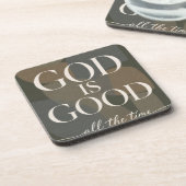 GOD IS GOED | Christelijk Bier Onderzetter (Linkerzijde)