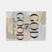 GOD IS GOED | Christelijk Fleece Deken (Voorkant (Horizontaal))