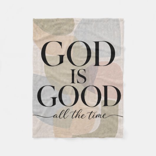 GOD IS GOED | Christelijk Fleece Deken (Voorkant)