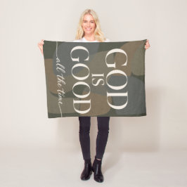 GOD IS GOED | Christelijk Fleece Deken