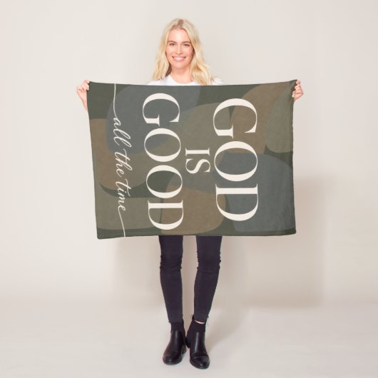 GOD IS GOED | Christelijk Fleece Deken (In situ)