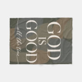 GOD IS GOED | Christelijk Fleece Deken (Voorkant (Horizontaal))