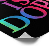 God is goed Christelijk Jezus Zoon Zuster Broeder  Poster (Hoek)