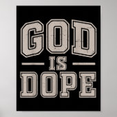 God is goed Christelijk Jezus Zoon Zuster Broeder  Poster (Voorkant)