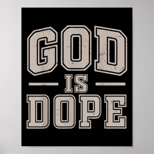 God is goed Christelijk Jezus Zoon Zuster Broeder  Poster (Voorkant)