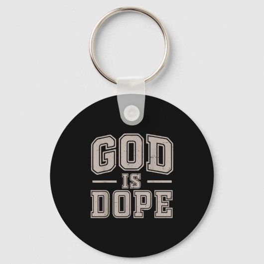 God is goed Christelijk Jezus Zoon Zuster Broeder  Sleutelhanger (Voorkant)