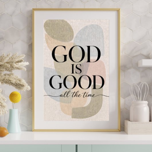 GOD IS GOED | Christelijk Poster