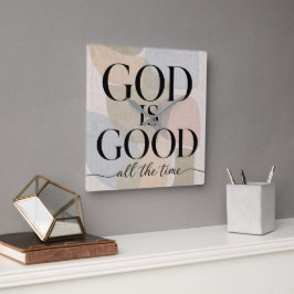 GOD IS GOED | Christelijk Vierkante Klok