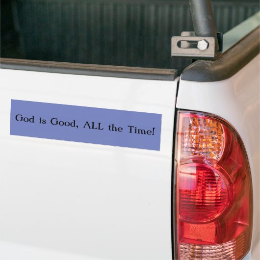 God is goed, de hele tijd! Bumpersticker (Op Truck)