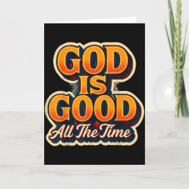 God Is Goed De Hele Tijd Christelijk Geloof Jezus Kaart