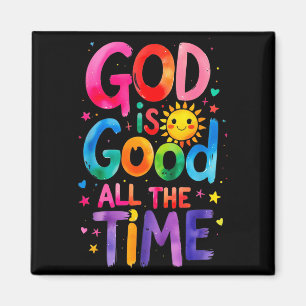 God is goed de hele tijd Jezus Christus Christelij Magneet
