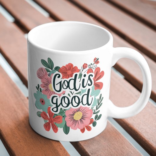 God is goed Floral Koffiemok