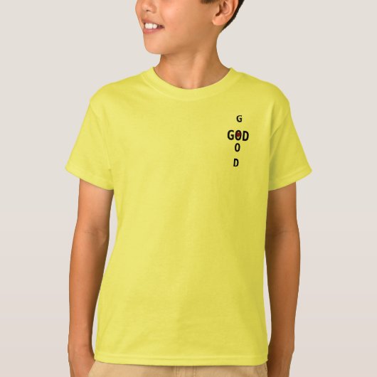God is goed (gele versie) t-shirt (Voorkant)