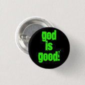 God is goed! - Gepersonaliseerd - Aangepast.. - Ge Ronde Button 3,2 Cm (Voorkant /achterkant)